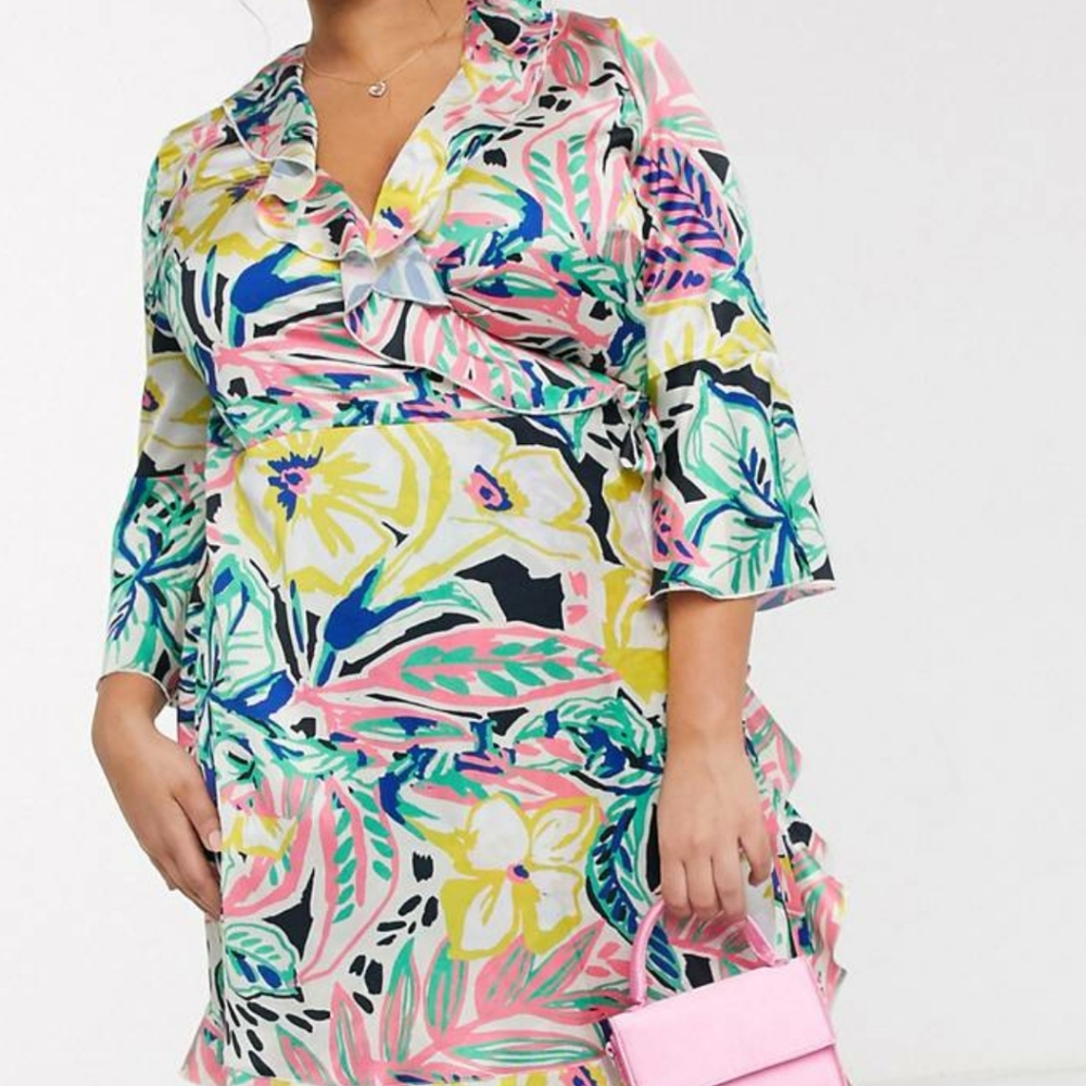 Never worn wrap ASOS dress